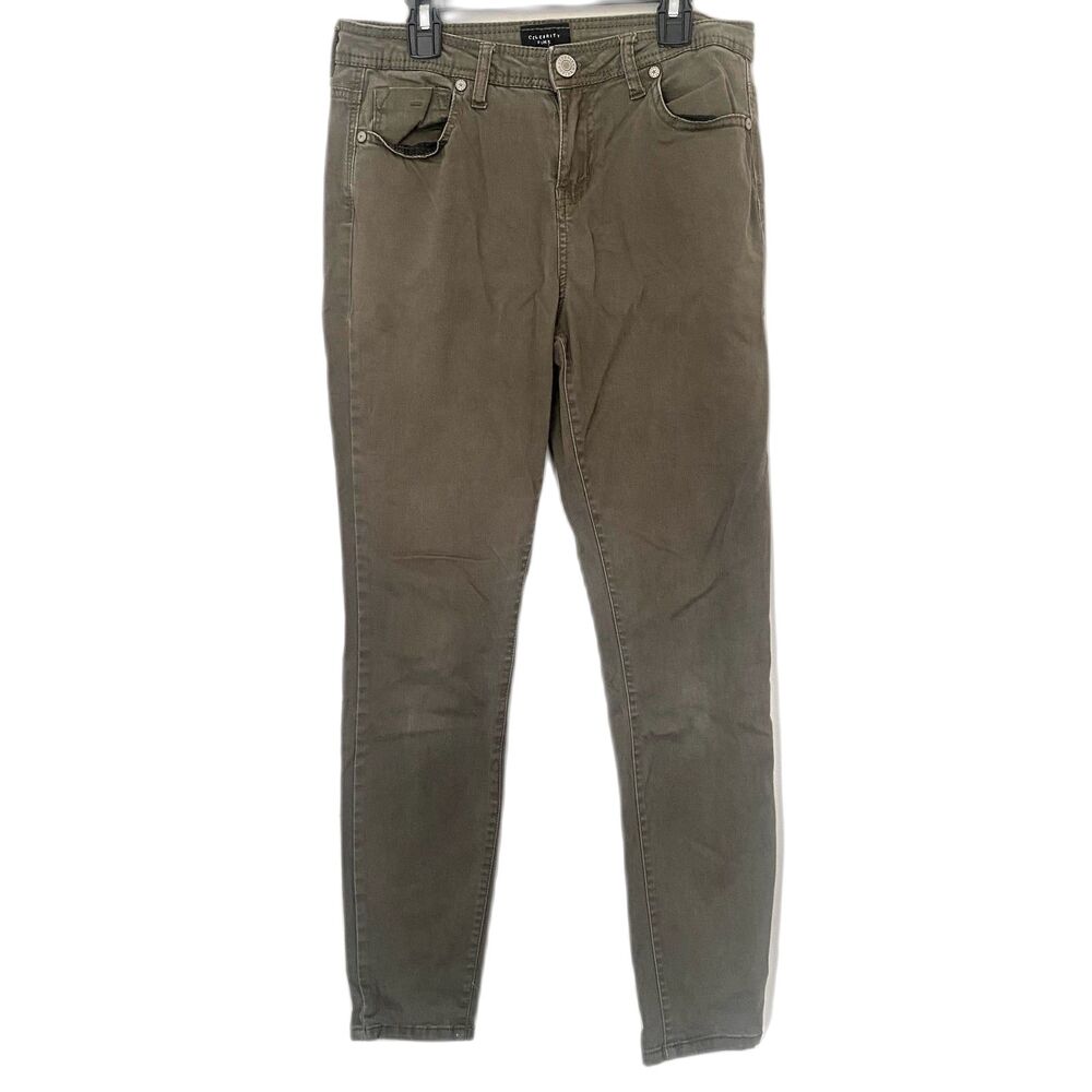 Celebrity Pink Olive Green Skinny Jeans Jeggings Earthy Military Fall Size 28